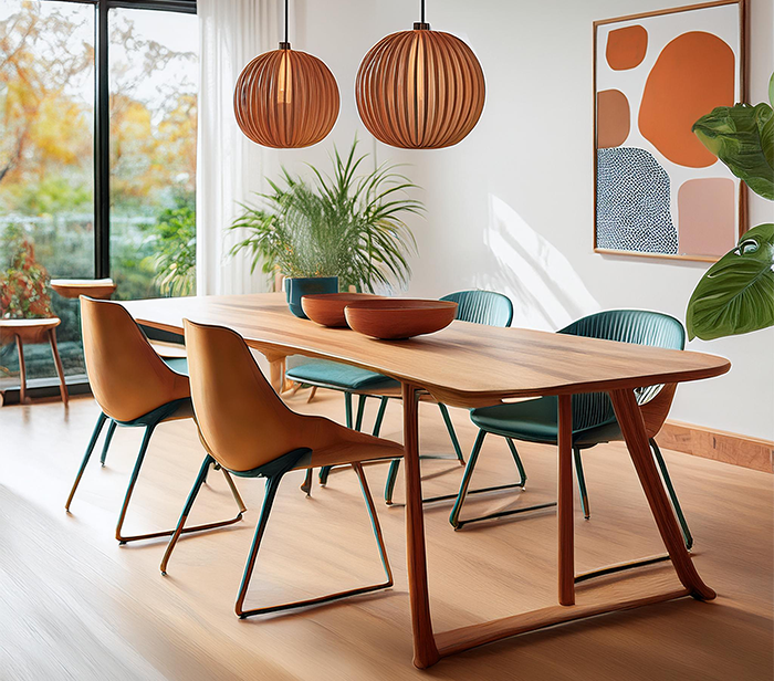 Mid-Century Modern dining room