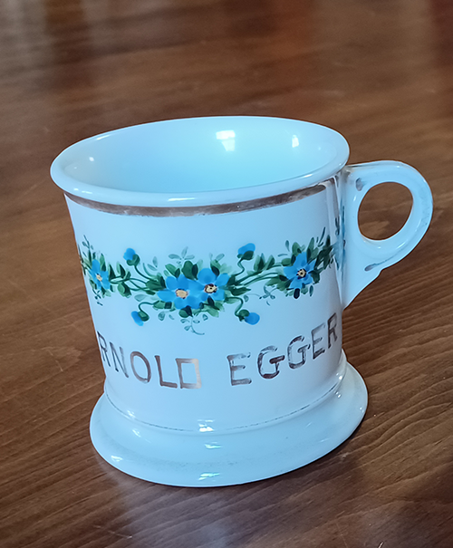 Laced plater of Blue Milk Glass