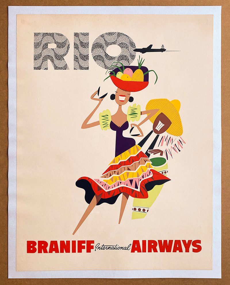 Braniff airways poster
